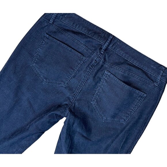 Abercrombie & Fitch Mid-Rise Corduroy Skinny Jeans in Navy Size 8 - Picture 4 of 4
